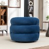 SEYNAR Modern Glam Velvet 360 Degree Swivel Accent Armchair with Tufted Back - 4 of 4
