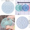 JDICTION 2PCS Large Coaster Resin Molds, 3D Hollow Flower Geode Design Silicone Molds for Home Decoration & Tray Making - 4 of 4