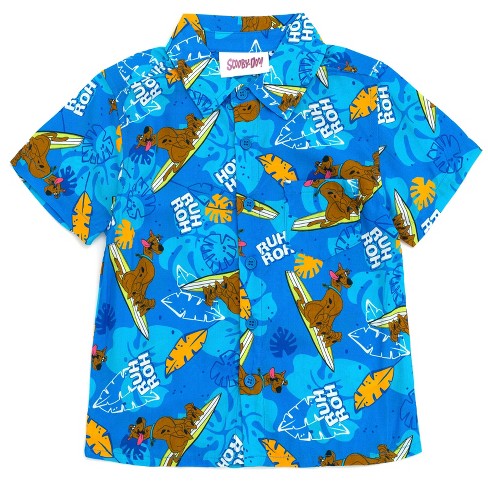 Scooby-Doo Scooby Doo Surfboard Hawaiian Button Down Dress Shirt Toddler - image 1 of 3