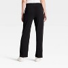 Women's Super Soft Cargo Straight Leg Lounge Pants with pockets - A New Day™ Black S - 2 of 3