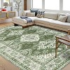Washable Boho Rug Ultra-Thin Distressed Vintage Rug Low-Pile Floor Carpet Stain Resistant Rugs for Living Room Bedroom Dining Room Office - 3 of 4