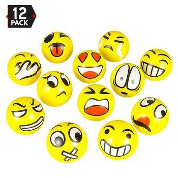 Big Mo's Toys Emoji Stress Ball Party Favor - 12 Pack