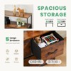 ELJGET Multifunctional storage cabinet, wooden roof of children's room, closet, living room, bedroom - 2 of 4