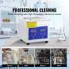 VEVOR Professional Ultrasonic Cleaner, 0.3 L Ultrasonic Jewelry Cleaner with Digital Timer & Heater, Stainless Steel Sonic Cleaner 40kHz, Silver - 3 of 4