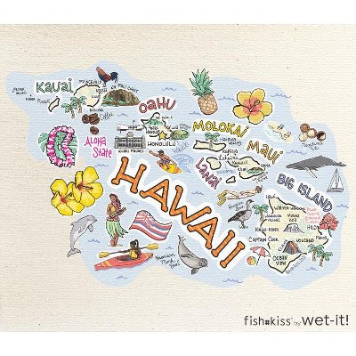 Wet it By Fishkiss State Washcloth - Hawaii