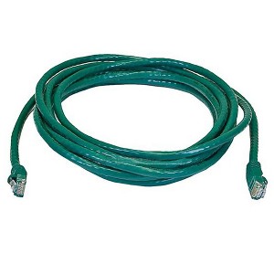Monoprice Cat5e Ethernet Patch Cable - 14 Feet - Green | Network Internet Cord - RJ45, Stranded, 350Mhz, UTP, Pure Bare Copper Wire, 24AWG - 1 of 4