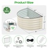 Aoodor Metal Raised Garden Bed - 42''(L) x 24''(W) x 17''(H) - Outdoor Garden Planter Box - Beige (Set of 2) - 3 of 4