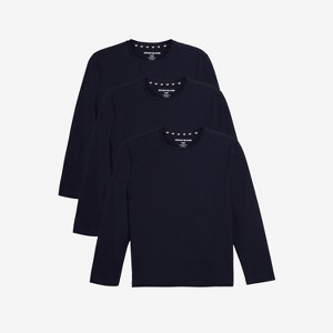 X RAY 3 Pack Kids And Boys 100% Cotton Long Sleeve Crewneck T-Shirts - 1 of 4