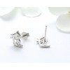 Kitty Cat Stud Earrings for Women Sterling Silver Cz Ginger Lyne Collection - image 4 of 4