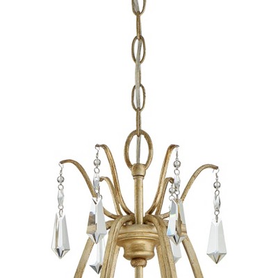 Brio Gold 6-Light Chandelier with Crystal Accents