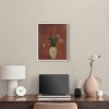 Art Remedy Odilon Redon - Bouquet in a Chinese Vase Vintage Classic Roses Wall Art, 16" x 20", White Frame - 2 of 4