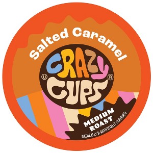 Crazy Cups Salted Caramel Flavored Coffee Pods - 1 of 3