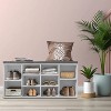 FDW 3-Tier Shoe Bench Space-Saving Shoe Storage Bench with Removable Cushion and Adjustable Shelves - 2 of 4