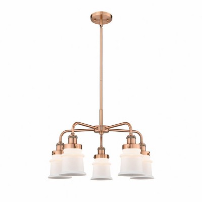 Canton - 5 Light Stem Hung Chandelier In Industrial Style-14.5 Inches Tall and 23.25 Inches Wide