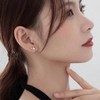 Sterling Silver Post Earrings Star Stud Earrings for Women Teen Trendy Hypoallergenic Small Post Pierced Studs Earrings Jewelry Gifts - 4 of 4