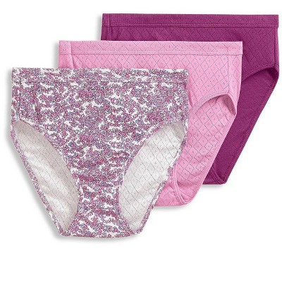 Jockey Women's Underwear Supersoft Breathe Brief - 3 Pack, Mauve Layered  Floral Sprig/Smokey Purple/Twilight Sands, 5 at  Women's Clothing  store