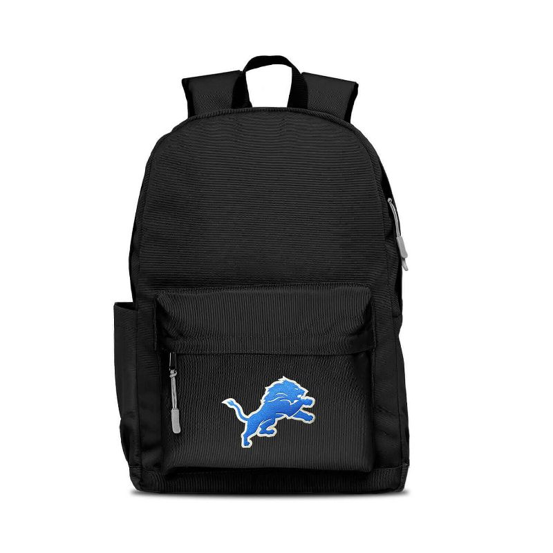 NFL Detroit Lions Campus Laptop Backpack - Black, 1 of 2