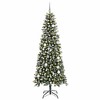 vidaXL Artificial Christmas Tree with 300 LEDs Green 86 x 86 x 210 cm - 3 of 4
