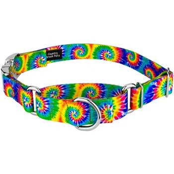 Country Brook Petz Classic Tie Dye Martingale Dog Collar with Premium Buckle