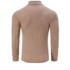 BLUEMING Men's Turtle Neck Sweater Tops Knitted Rib Textured Mens Basic Tops Lightweight Thermal Base Layer - 2 of 4