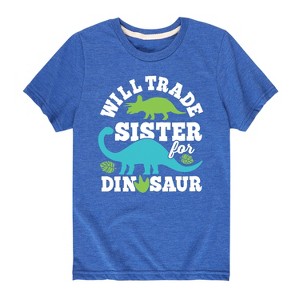 Boys' - Instant Message - Trade Sister for Dinosaur Short Sleeve Graphic T-Shirt - 1 of 4