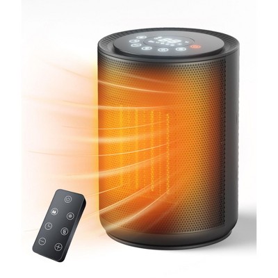 Kismile 1500W Space Heater with Remote Control, LED Display, 24-Hr Timer, 3 Modes & ECO Mode, Overheat & Tip-Over Protection