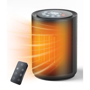 Kismile 1500W Space Heater with Remote Control, LED Display, 24-Hr Timer, 3 Modes & ECO Mode, Overheat & Tip-Over Protection - 1 of 4