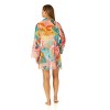 Women's 3/4 Sleeve Tie Open Front Cover Up - 2 of 3