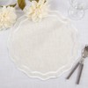 Saro Lifestyle Scallop Border Placemat (Set of 4) - 4 of 4