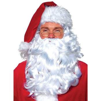 Underwraps Costumes White Santa Wig and Beard Adult Costume Set | One Size