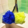 Spa Essentials 2 Pack Large Bath Loofahs - Extra Foaming Jumbo Shower Poufs Exfoliating Body Scrubber Mesh Sponges - 3 of 4