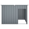 vidaXL Dog House Anthracite Galvanized steel 60.2 x 35.8 x 43.3 in - 4 of 4