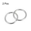 Unique Bargains Hanging Hardware 316 Stainless Steel Welded O-Rings 2 Pcs - 3 of 4