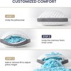 DSVIMOY Support Pillow Cooling Gel Memory Foam Pillow Set with Smooth Washable Cover for Sleeping Comfort, White, 16.5"*11.8"*5.9" - 2 of 4