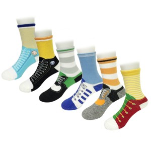 Wrapables Sporty Shoe Socks (Set of 6) - 1 of 3