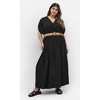 Women's Plus Size Aurelia Maxi Dress - black | CITY CHIC - 2 of 4