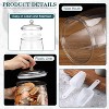 4 Pcs Plastic Candy and Cookie Jars with Lids Clear, Airtight Apothecary Storage 64 oz - 3 of 4