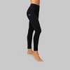 Hanes Slim Straight Tech Pocket Leggings - Black - image 2 of 4