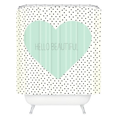 mint green shower curtain