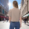 Anna-Kaci Women's Cropped Flag Graphic Tee with Short Sleeves and Crew Neckline - 4 of 4
