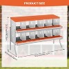 Coucheta Chicken Nesting Boxes - Available in Multiple Styles (Bracket Leg/Two-Tier/Wall Mount) & Compartments (6/8/10) for Easy Egg Collection. - 2 of 4