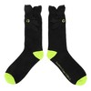 How To Train Your Dragon Toothless Plush Character Heads Adult Black Casual Crew Socks -OSFA - 3 of 4