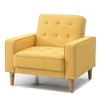 SEYNAR Contemporary Chair Bed,Yellow,36''W*34''D*30''H - 4 of 4