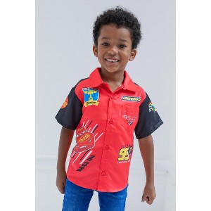 Disney Toy Story Mickey Mouse Cars Nightmare Before Christmas Button Down Shirt Toddler to Big Kid - 1 of 4