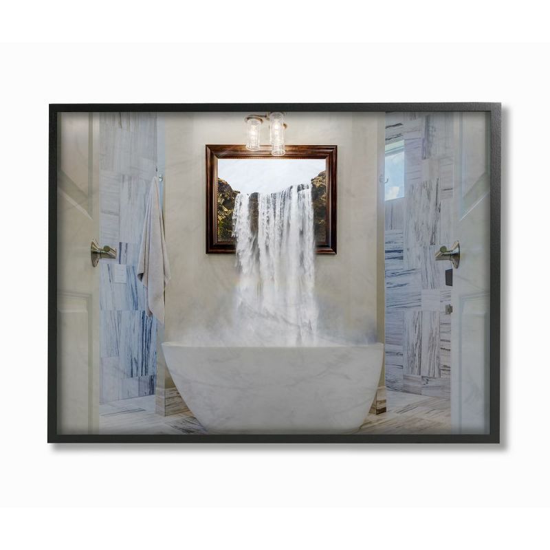 Stupell Industries Bathtub Waterfall Abstract Bathroom Photograph, 1 of 7
