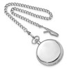 Black Bow Jewelry Swingtime Chrome-finish Brass Mechanical Pocket Watch - 4 of 4