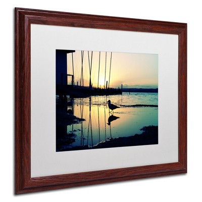 Trademark Fine Art -Beata Czyzowska Young 'Lonely at Sunset' Matted Framed Art
