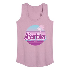 Women's - Barbie - Retro Style Graphic Racerback Tank - 1 of 4