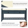 Airsurfer Shoe Rack with Cushioned Seat and Drawers, Multipurpose Entryway Storage Bench - 4 of 4