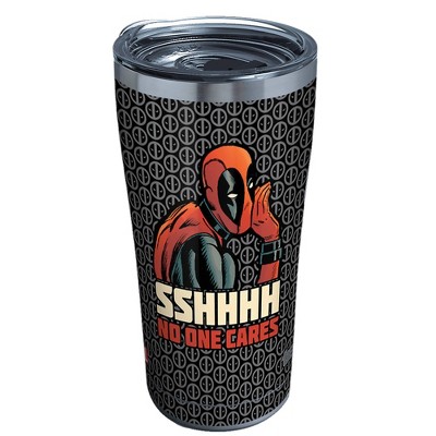 Tervis Deadpool Shh No One Cares Stainless Steel 20oz Tumbler with Lid